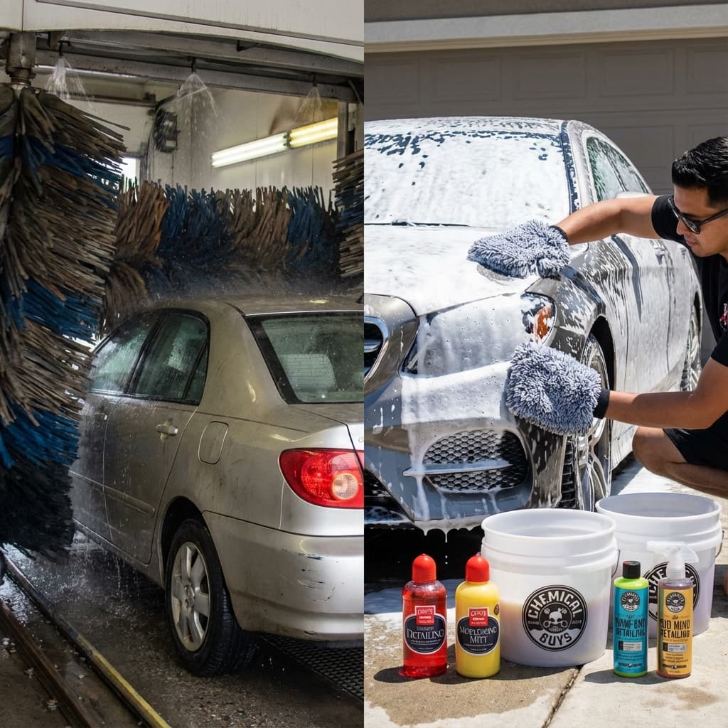 Lavage à Domicile vs Station de Lavage : Comparatif Honnête 2025 | Shine&Go